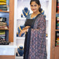Pure Modal Silk Plain Top And Bottom  With  Ajrak print Duppatta