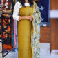 Pure  Raw Silk Salwar Suite Material  With  Same  Colour Bottom And Printed Dupatta