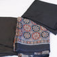 Pure Modal Silk Plain Top And Bottom  With  Ajrak print Duppatta
