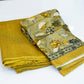 Pure  Raw Silk Salwar Suite Material  With  Same  Colour Bottom And Printed Dupatta