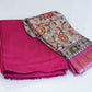 Pure  Raw Silk Salwar Suite Material  With  Same  Colour Bottom And Printed Dupatta
