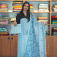 Pure linen with hand work