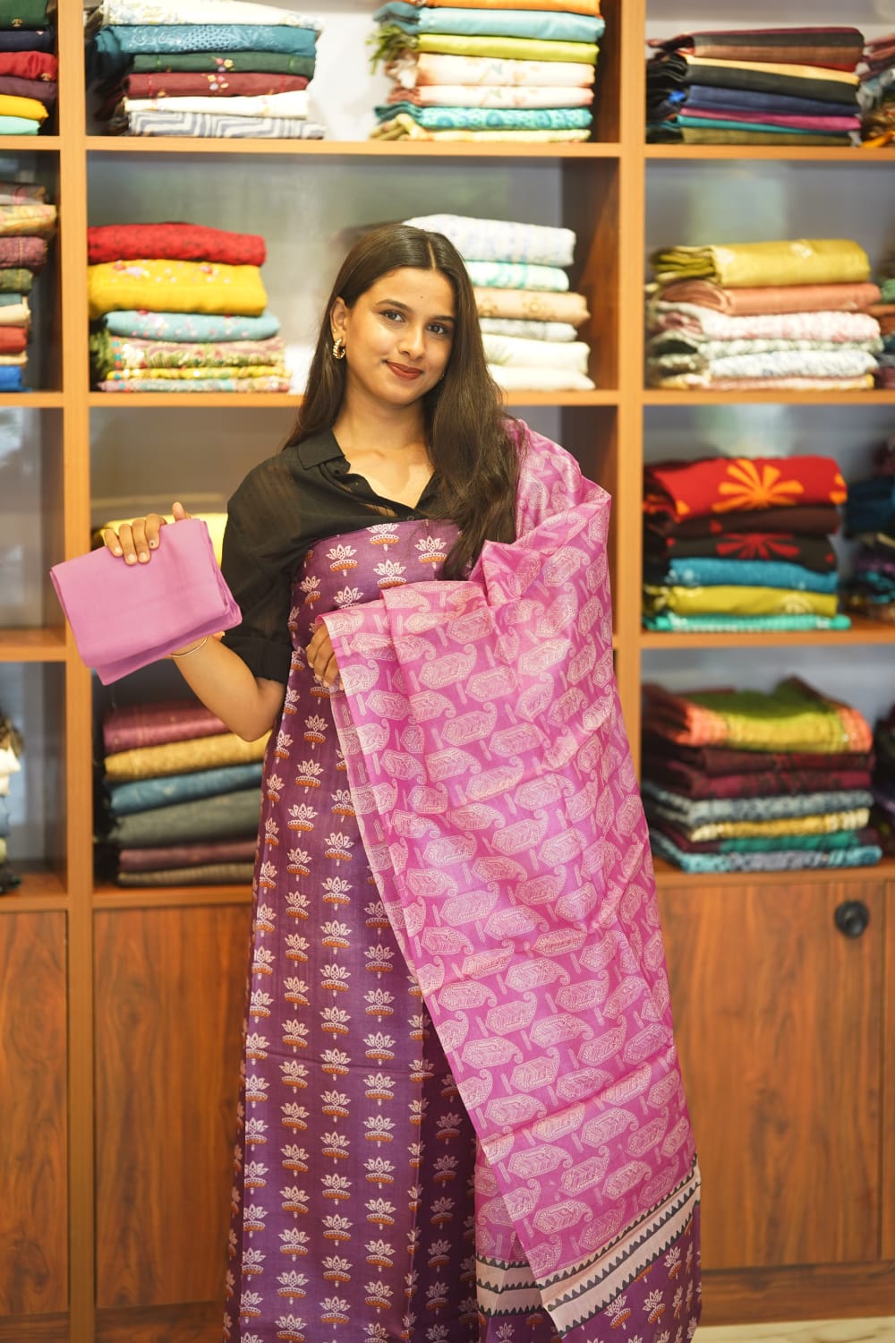 Pure Tusser  Silk  Salwar Suite Material