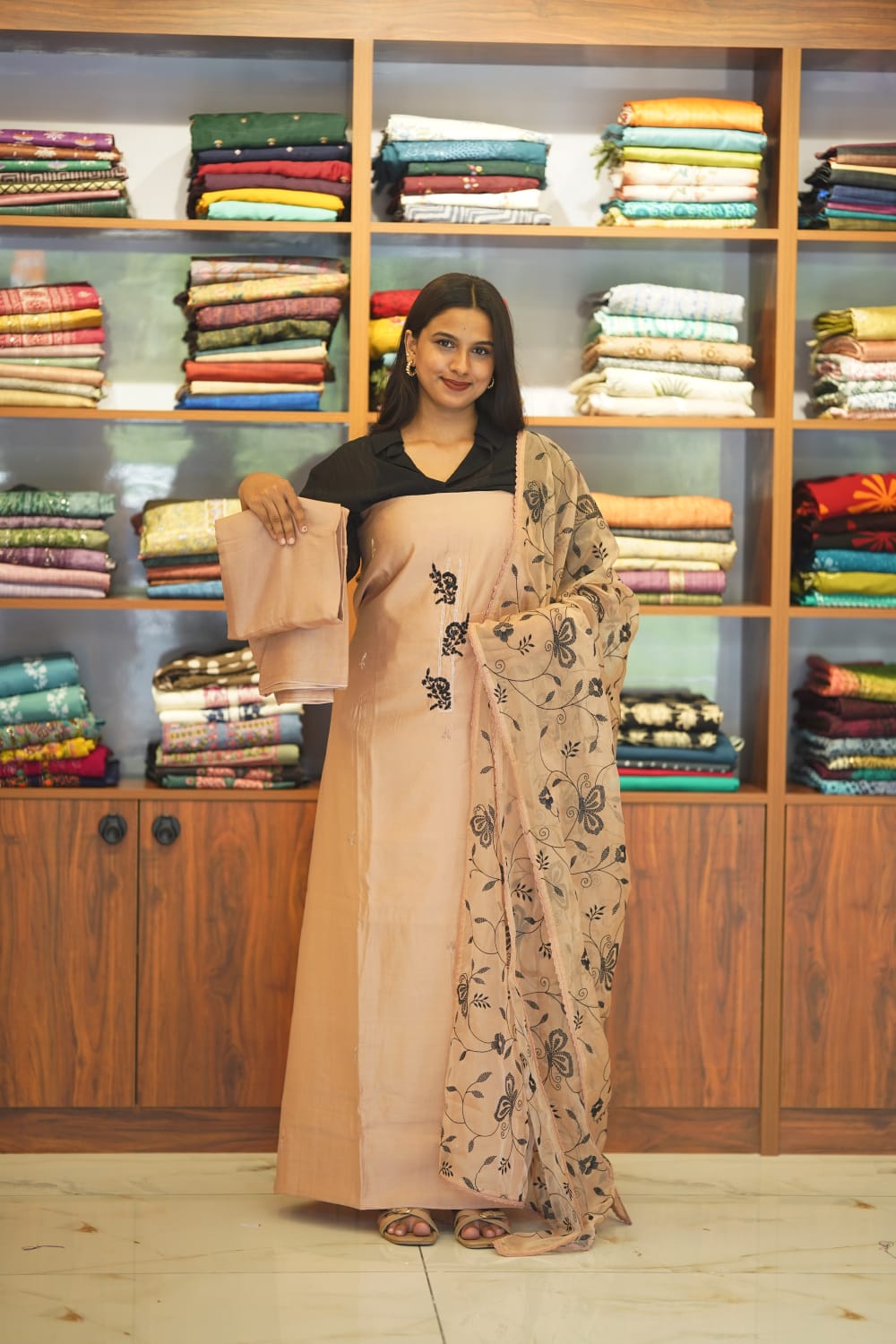 Mulchandheri silk with  hand work