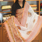 Pure Chanderi  Cotton  With Hand  Blocked Print And Chanderi  Silk  Duppatta